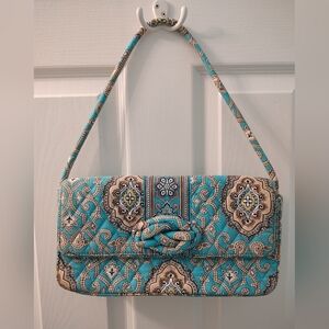 Vera Bradley Knot Just a Clutch Totally Turquoise Bag